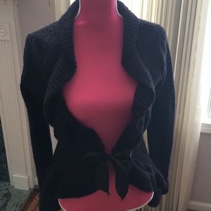 Black sweater jacket